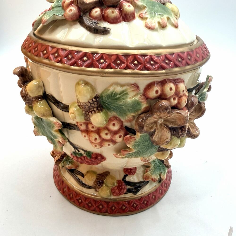 Geo Z Lefton 2001 Cardinal Collection Canister Jar & Lid Vintage Christmas - Picture 2 of 16